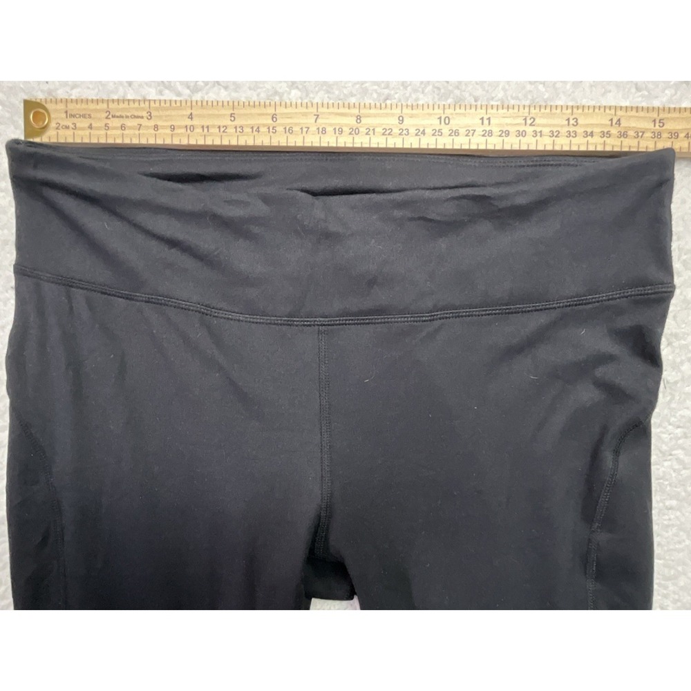 Charisma Black High Rise Ankle Leggings Women's L 29" Inseam Stretch - Picture 4 of 7